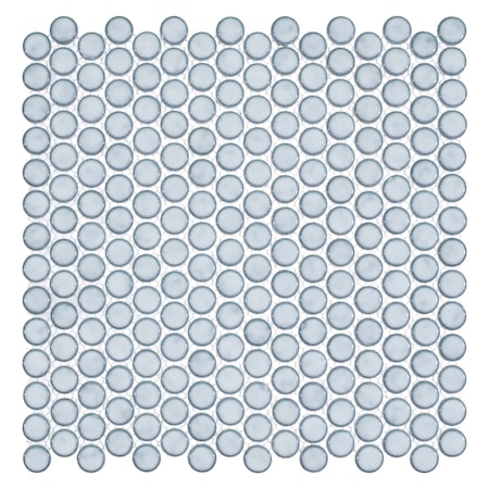 Andova Tiles Honoro-Bulbi 3/4 in. Penny Round Smooth Glass Mosaic Wall & Floor Tile Andova Tiles